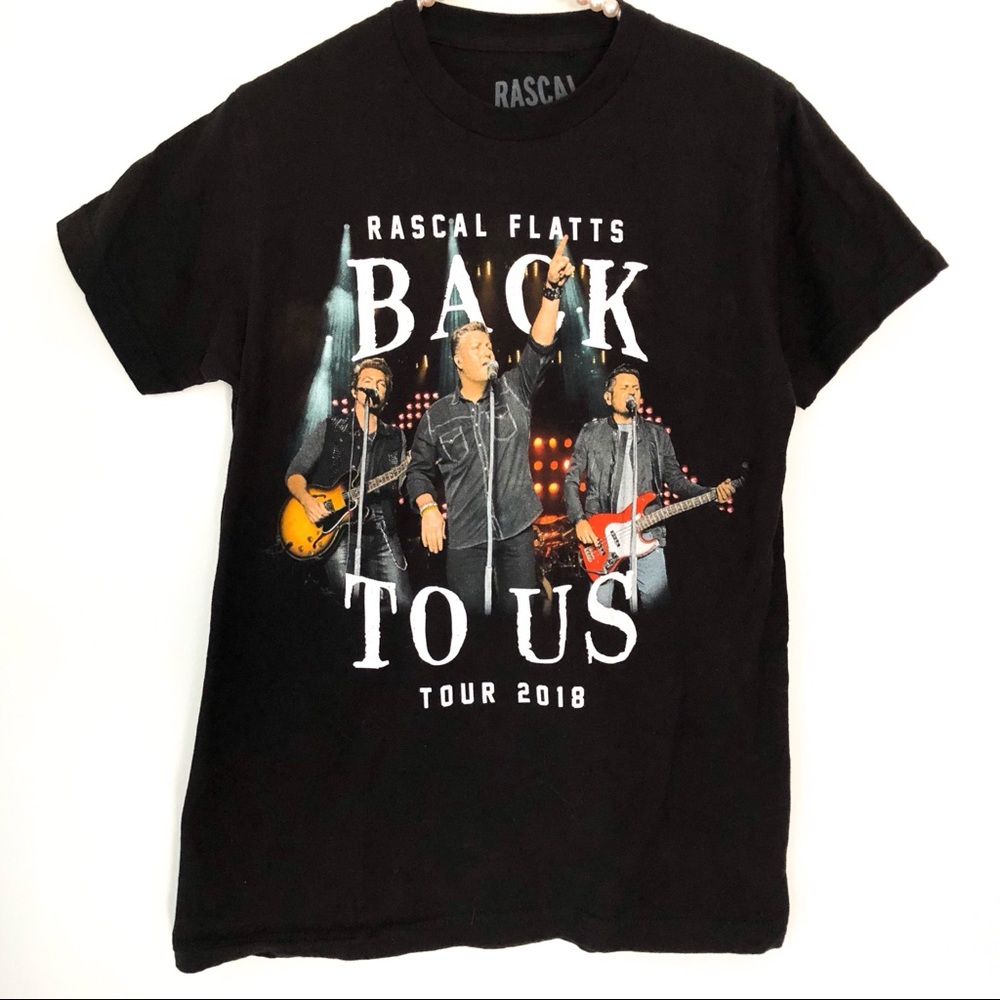 RASCAL FLATTS “BACK TO US”Tour Graphic Concert Band TShirt